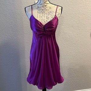 New w/o tags Purple Spaghetti Strap Bubble Dress Size 7/8